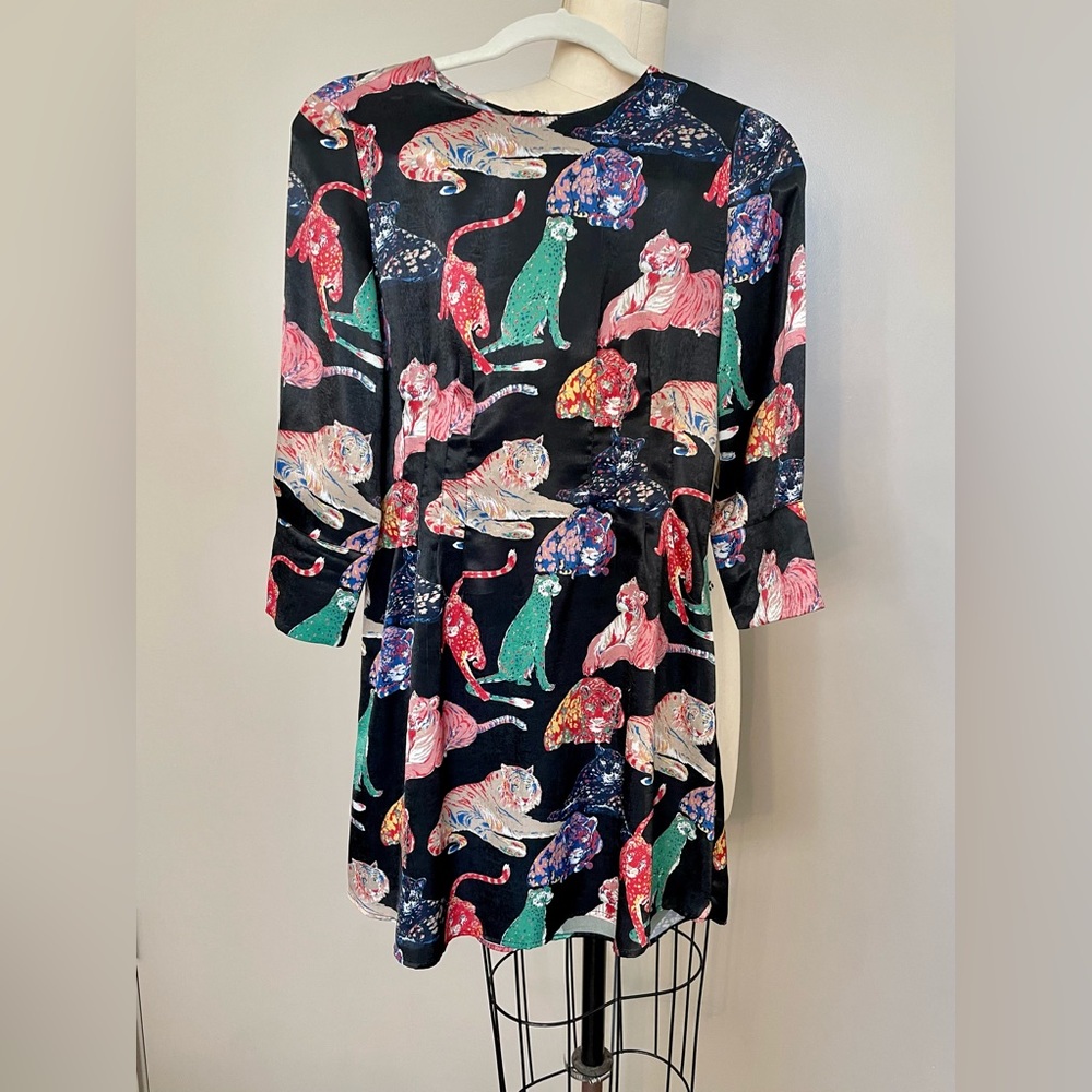 Zara Colorful Tiger Print Dress